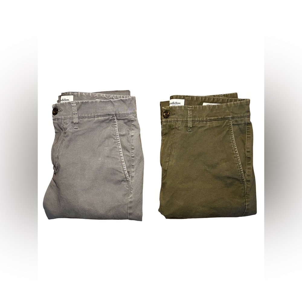 Goodfellow & Co Men's Chinos in Gray and Olive